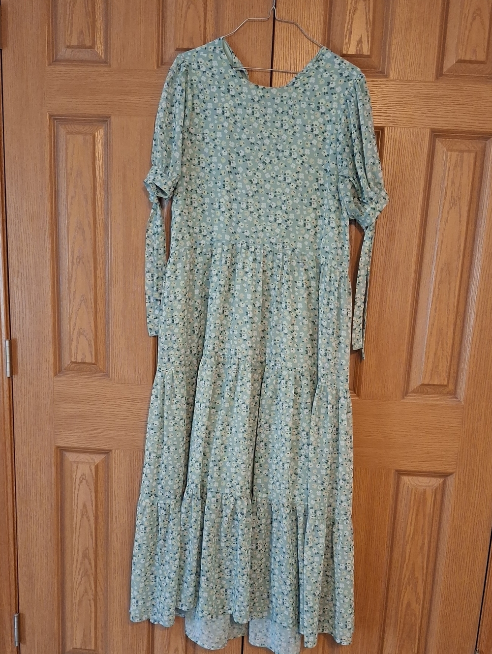 Sister Jane Mint Green Floral Tiered Maxi Dress